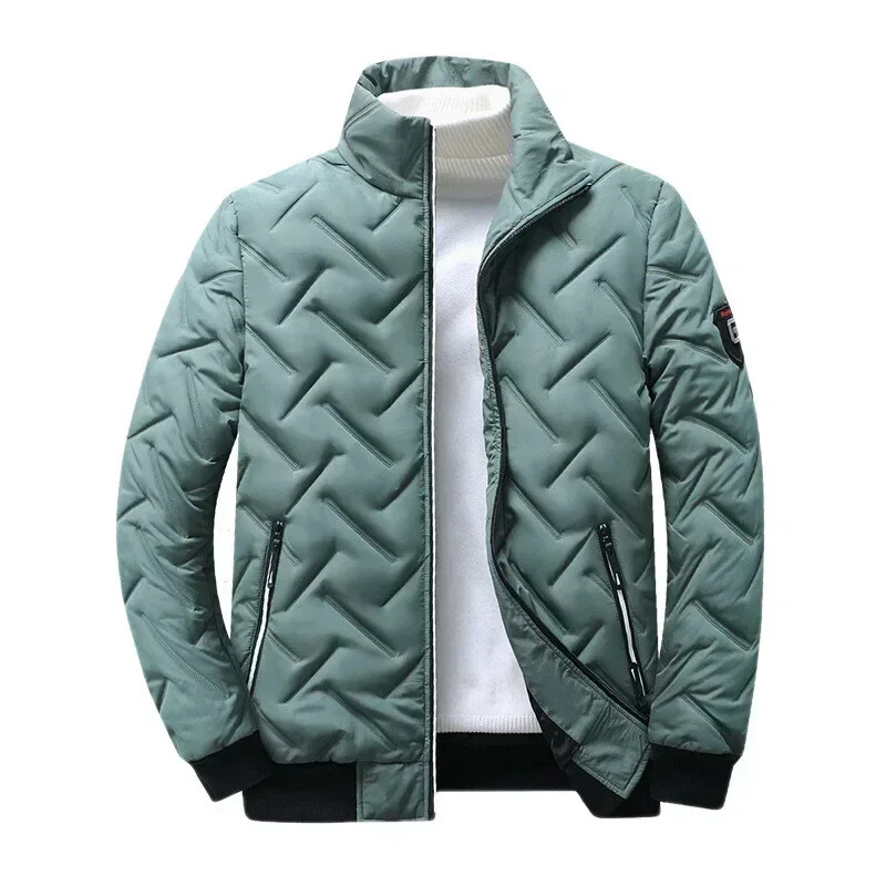 Men Cotton Padded Jacket Korean Streetwear Casual Jacket Men Clothing Warm Coats