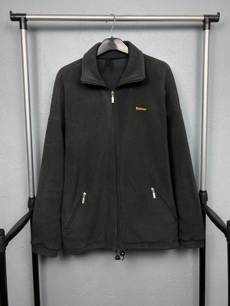 Barbour Vintage Mens Full Zip Fleece Jacket Size XL