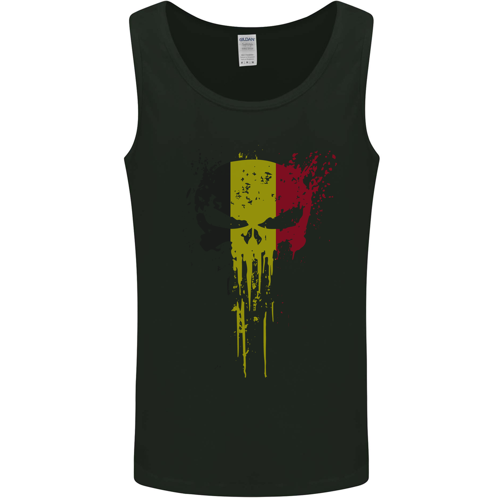 Belgium Skull Gym Training Bodybuilding Mens Vest Tank Top