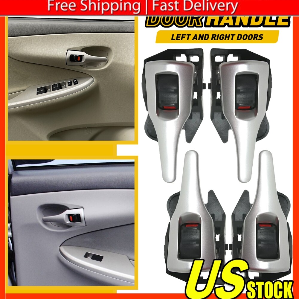 Front Rear Left Right Inner Door Handle For 2009-2013 Toyota Corolla