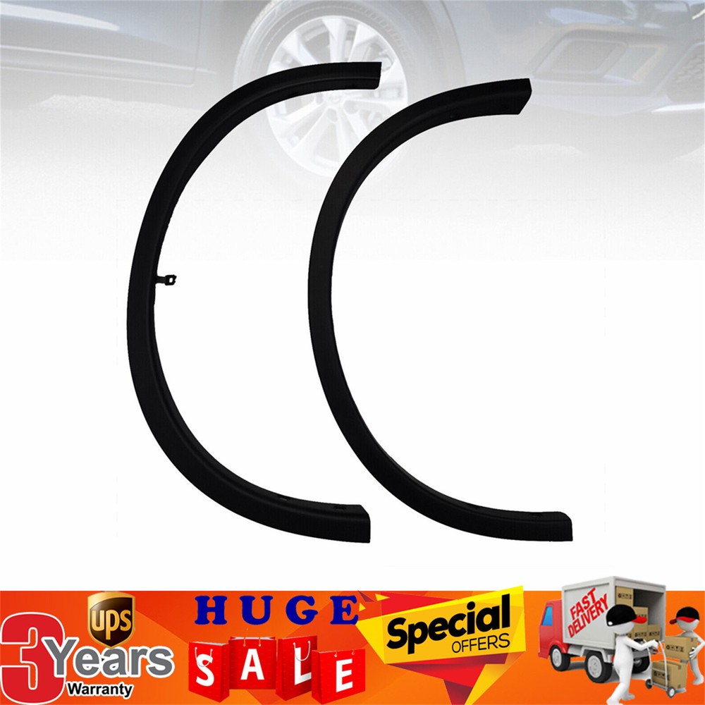 usa Fit 2014-2017 Nissan Rogue Fender Flares Front LH & RH Black Plastic Set 2pc