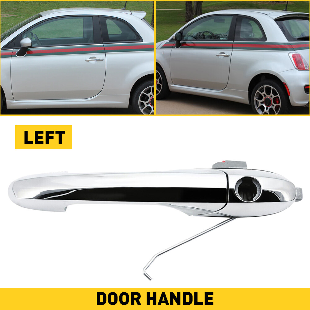 New Front Exterior Outside Chrome Door Handle LH Driver Side for Fiat 500 96610