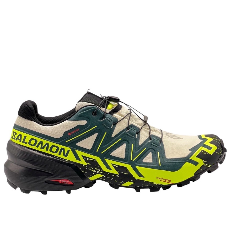 Salomon Speedcross 6 GORE-TEX Mens Hiking Trail Running Shoes Size 14 Green Nby