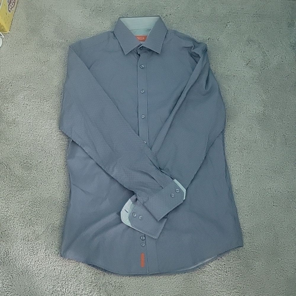 Tallia Navy Button Up Slim Fit 15 32/33