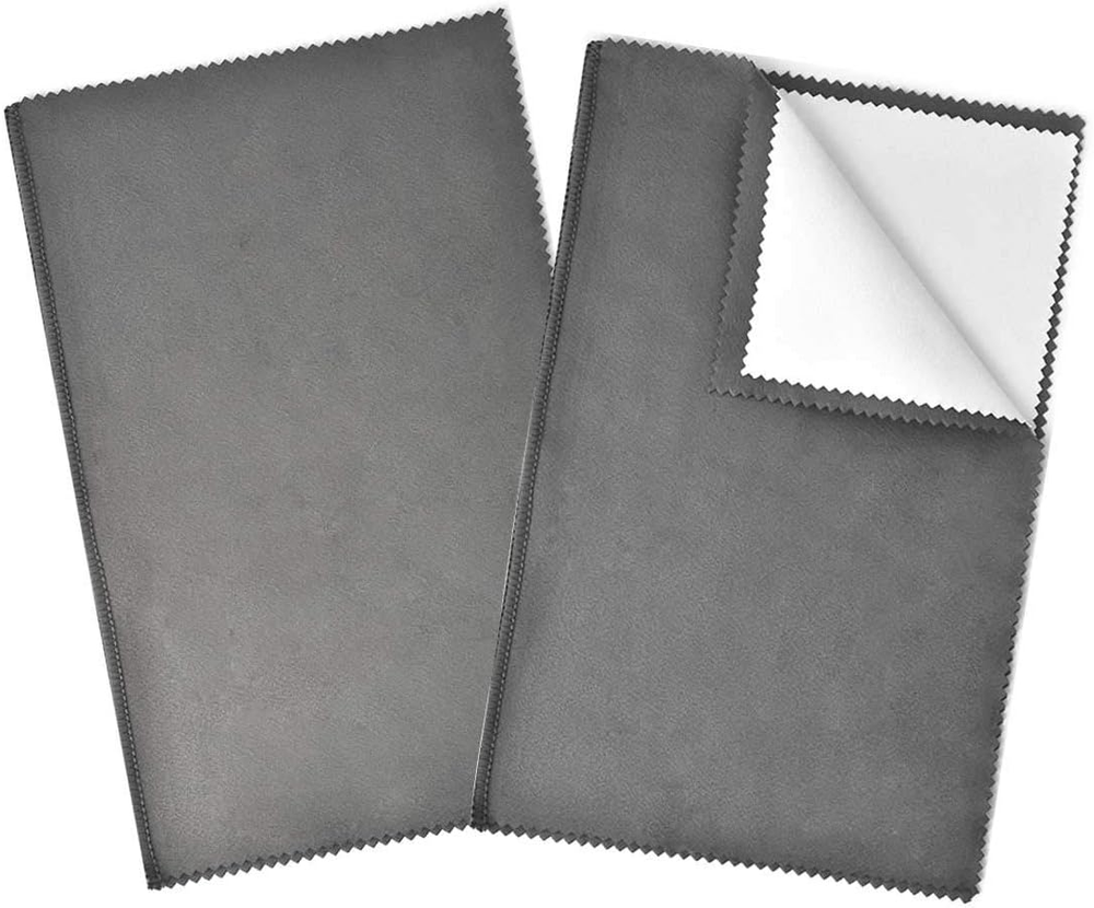 SEVENWELL 2Pcs Jewelry Polishing Cleaning Cloth Large 10'' X 12'' for Sterling S