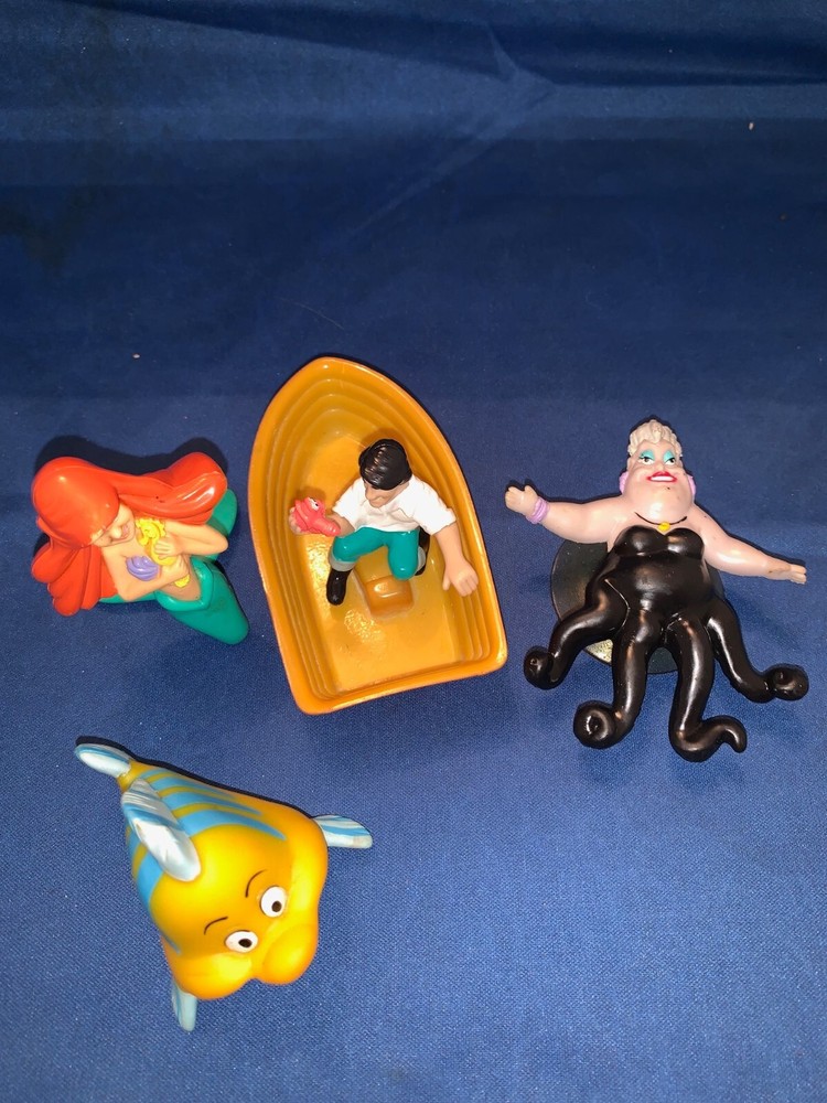 McDonald's Fast Food Toy Set 1997 LITTLE DISNEY'S LITTLE MERMAID Set of 4
