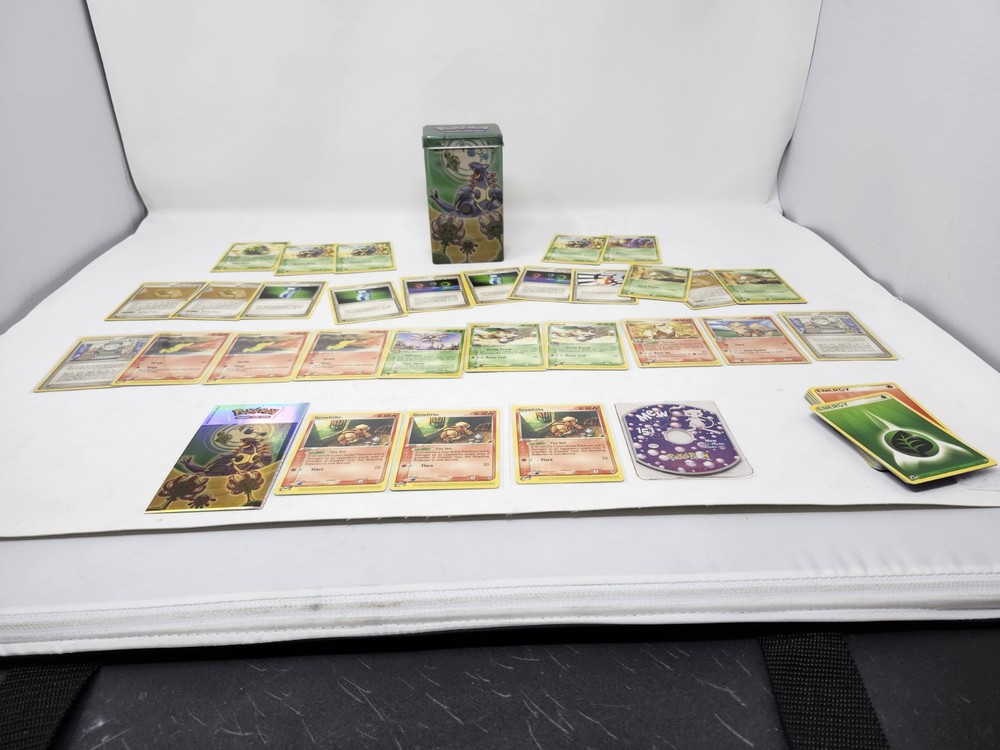 Pokemon Sandstorm /Ruby / Leaf Card Lot With Tin And PokeRom