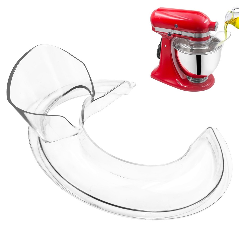 Pouring Shield for KitchenAid Stand Mixer 4.5-5QT Stainless Steel Bowl Splatter Guard  