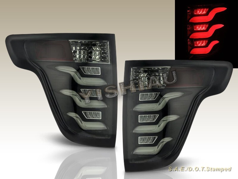 2011-2015 FORD EXPLORER LED TAIL LIGHTS REAR LAMPS JET BLACK NEW