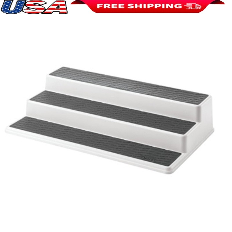 3-Tier Non-Slip Spice Rack Pantry Organizer for Kitchen Cabinets