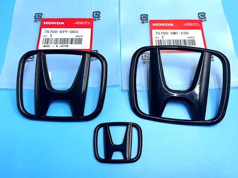 2022-2024 Honda Civic Gloss Black Emblem Front Rear Nameplate Sticker