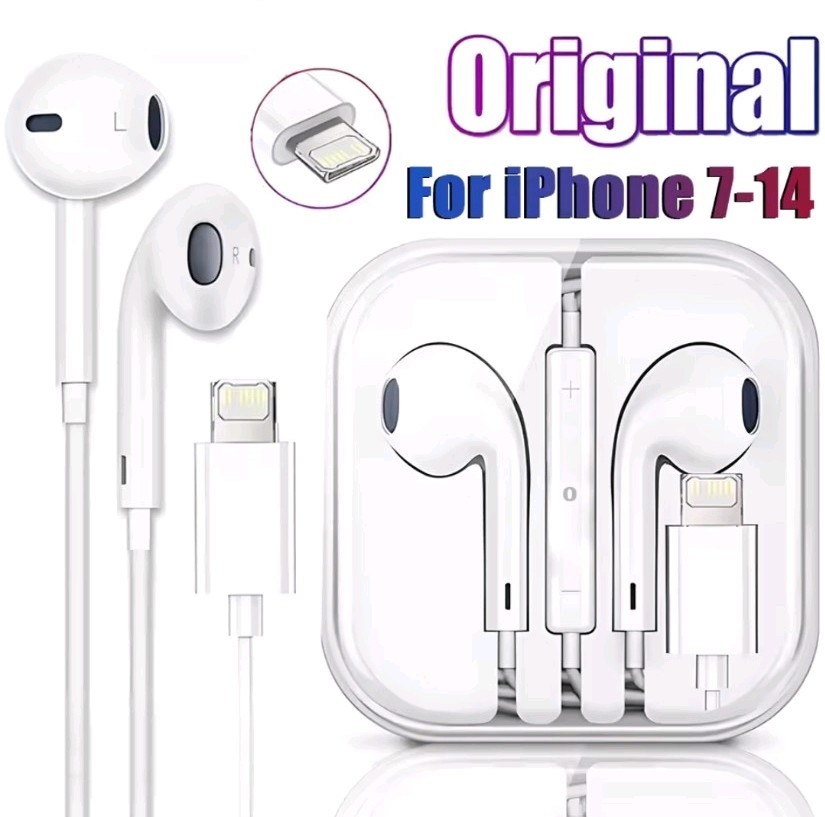 Lightning Earbuds For Apple iPhone 14 13 12 11 X XR 8 7 Pro Max Plus Wired US
