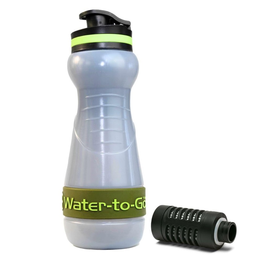 WATER TO GO Water Filter Bottle (18.5oz/55cl) Perfect for Hiking Camping Trav...