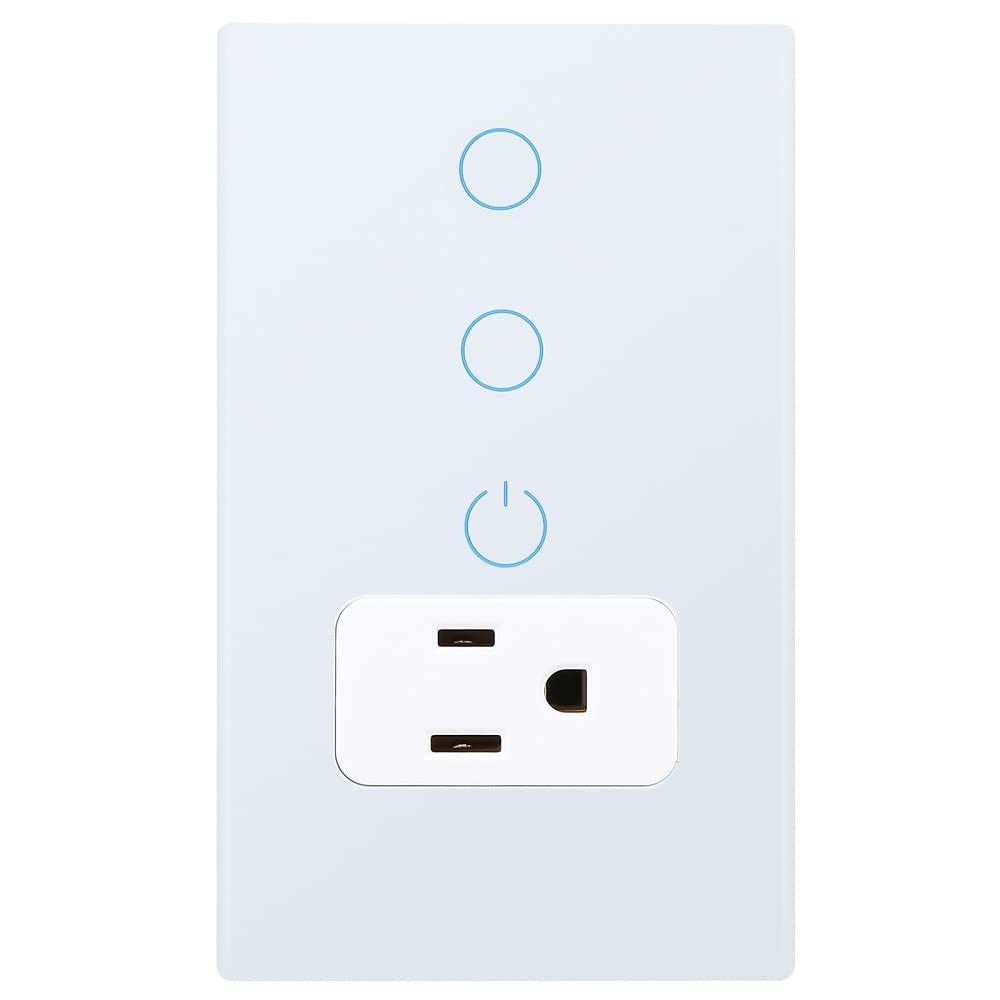 Smart Touch Light Switch & WiFi Power Outlet with Tuya App Control