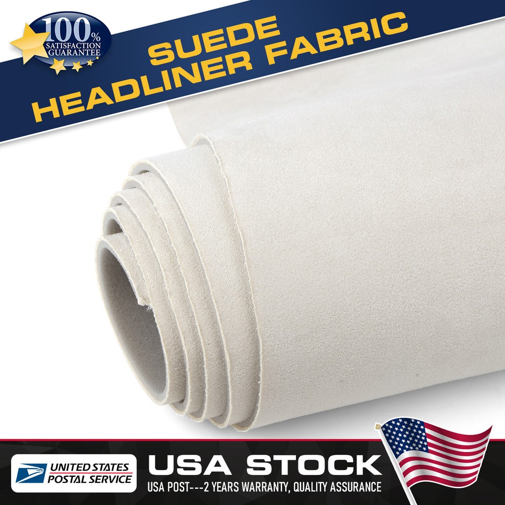 Auto Suede Headliner Fabric Foam Backed Easy Recover Car Roof Trunk Lining DIY