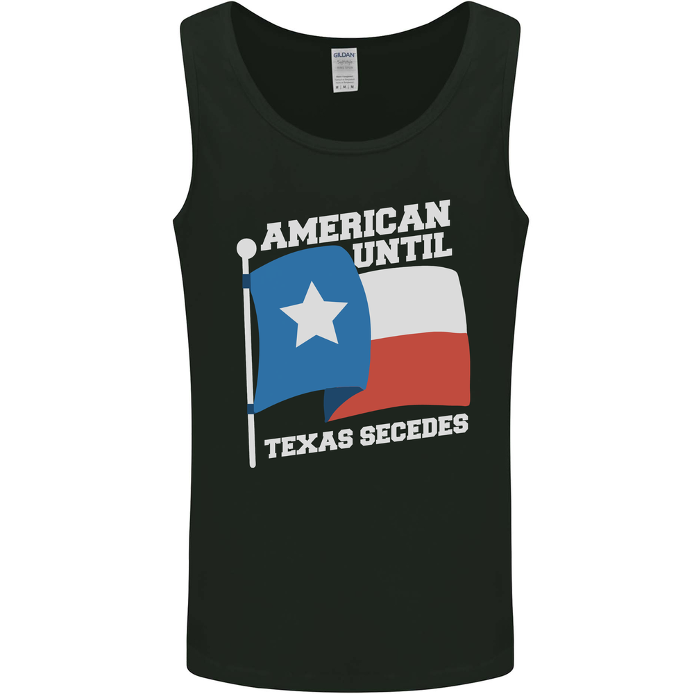 American Until Texas Secedes Mens Vest Tank Top