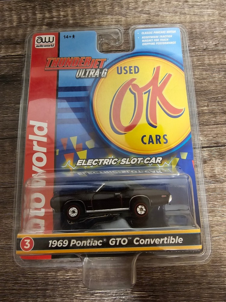 Autoworld HO Slot Car New Used Ok Cars 1969 Pontiac GTO Convertible