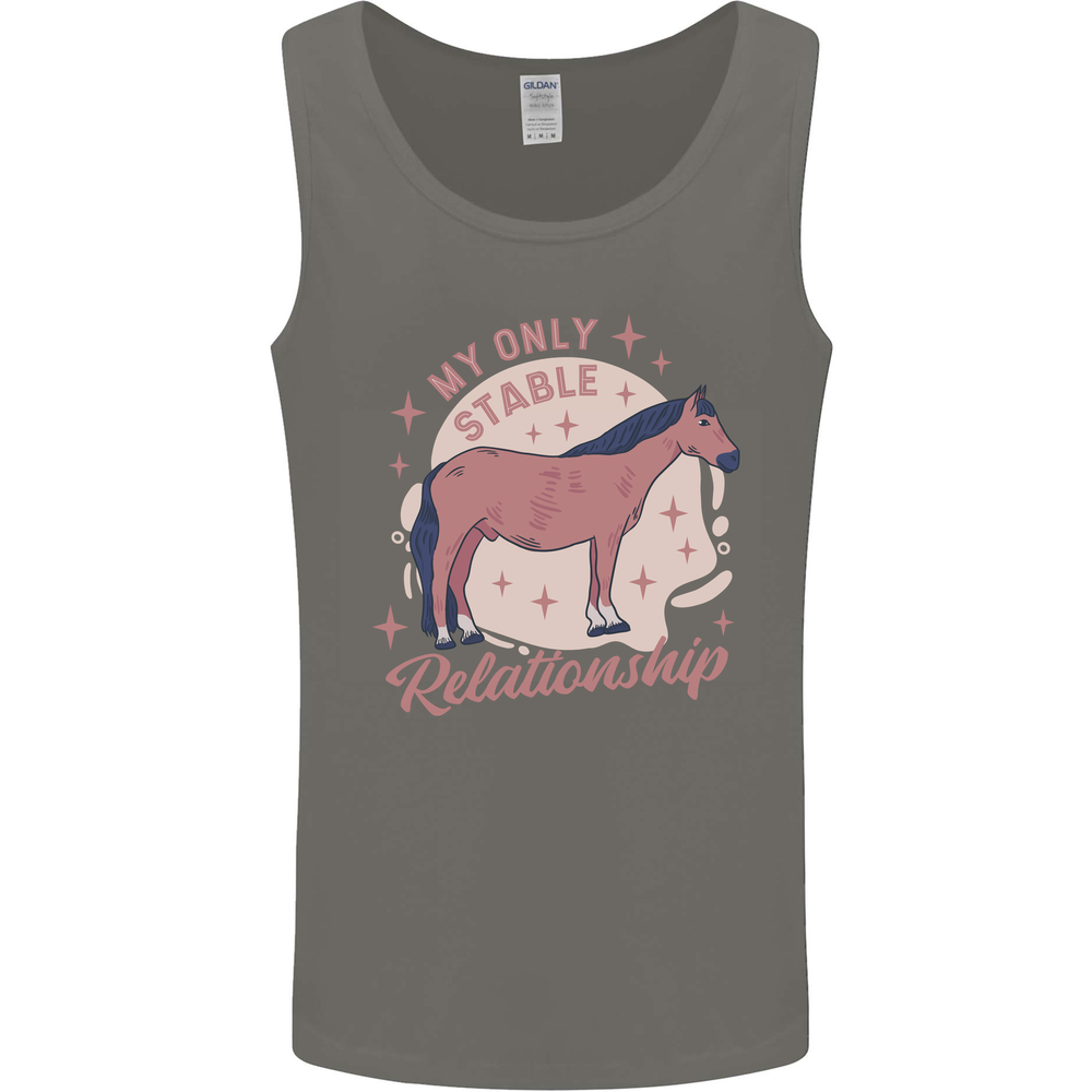 Equestrian Horse My Only Stable Relationship Mens Vest Tank Top
