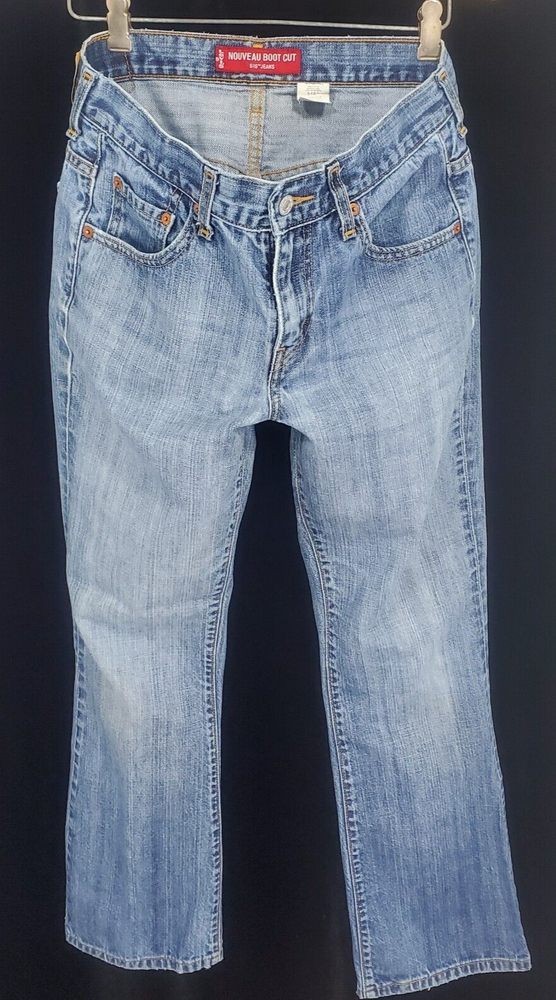 Y2k Levi's 515 Nouveau Boot Cut Jeans Lower Rise 8-MIS 100% Cotton Fit 33/30