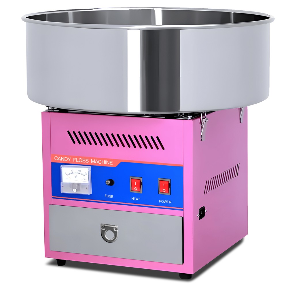 Commercial Cotton Candy Machine Sugar Floss Maker 1080W For Party Pink