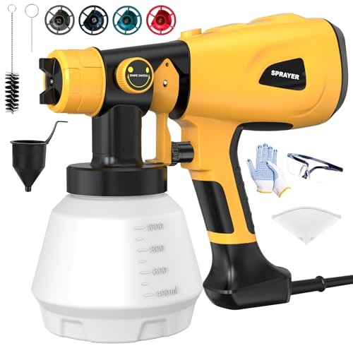 1000W High Power Electric Paint Spray Gun with Adjustable Flow