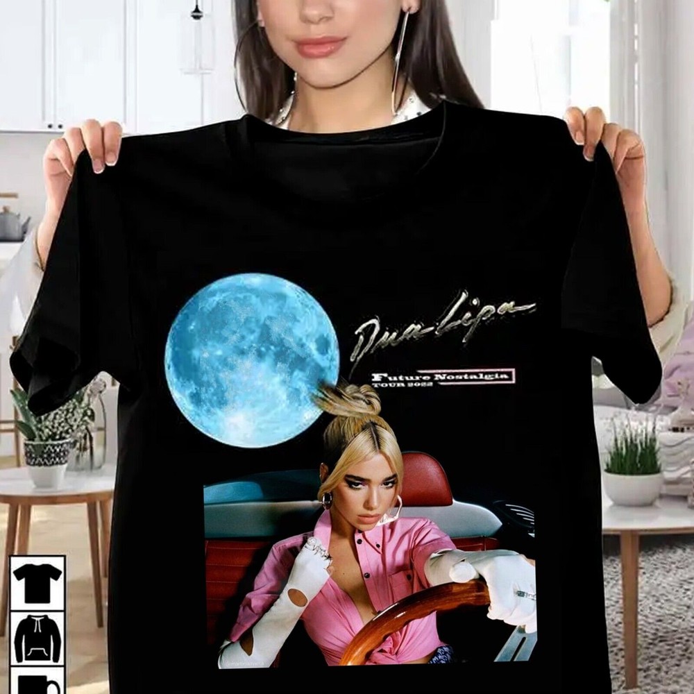 Rare Dua Lipa Future Nostalgia Tour T-Shirt Cotton Unisex S-4XL Shirt WS634