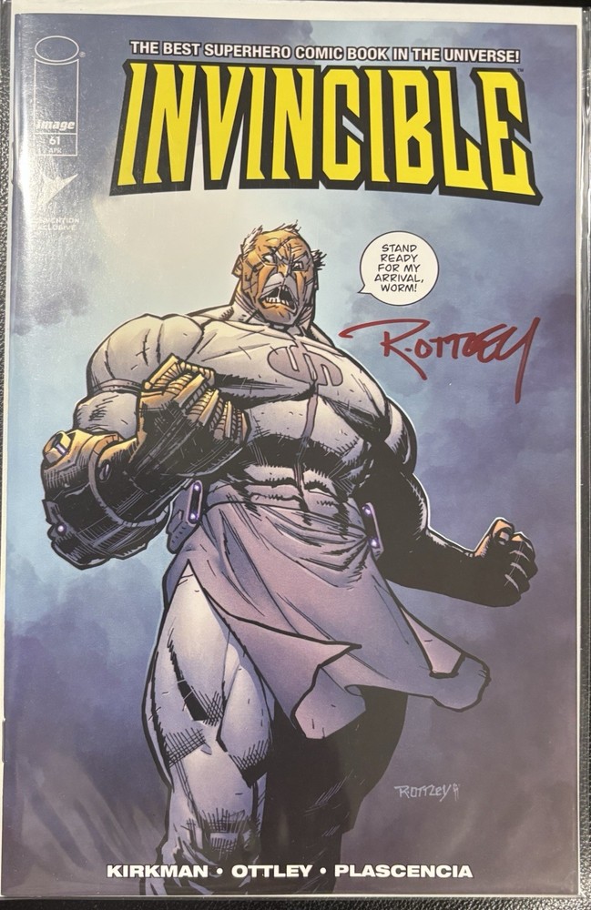 INVINCIBLE #61 - SIGNED BY RYAN OTTLEY - 2025 - C2E2 - CONQUEST TRADE VARIANT