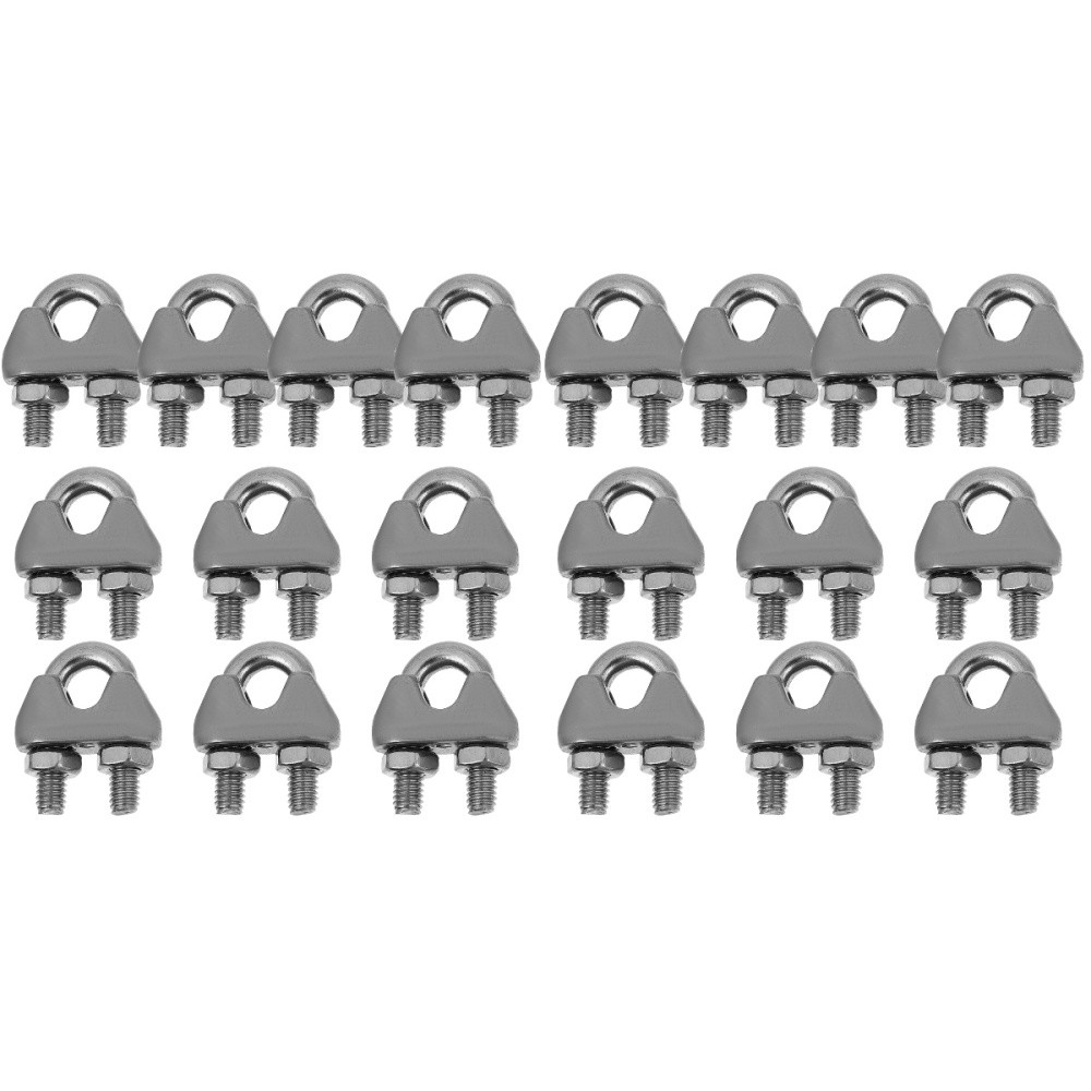 2-Pack Steel Cable Clamps – Heavy Duty Wire Rope Fasteners