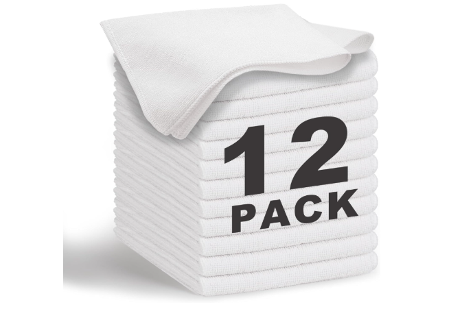 White Microfiber Cleaning Cloth 13