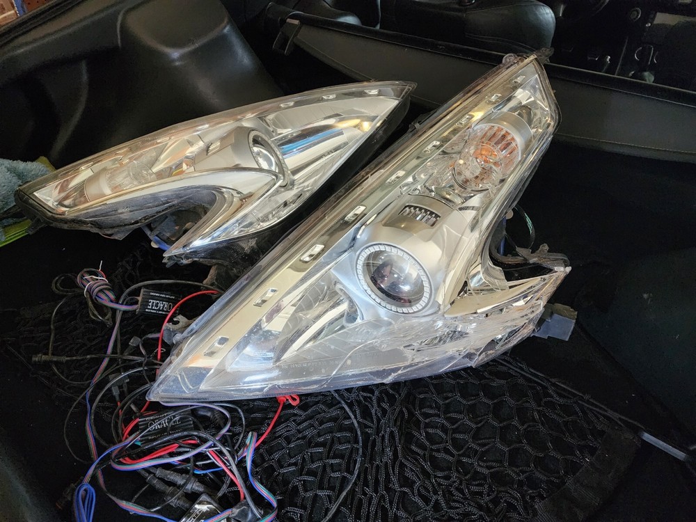 Nissan 370Z Z34 Custom Chrome HID Headlights