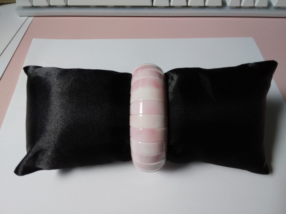 HOLIDAY SUPER SALE!  Natural Pink Opal Elasticized Bangle Bracelet 7.5