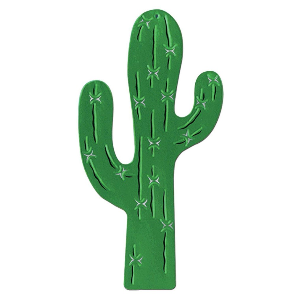 Beistle Foil Cactus Silhouette - Western | Party Supply | Decoration