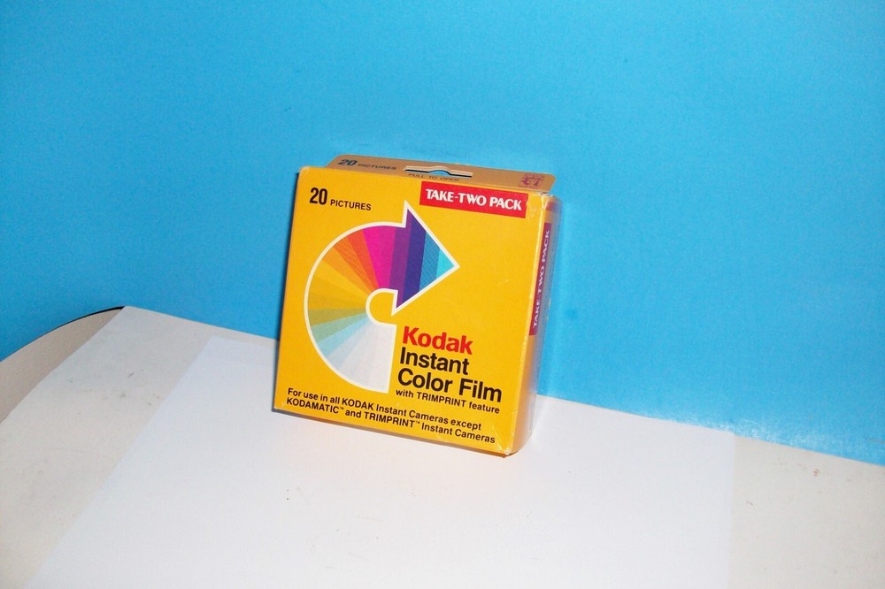 KODAK INSTANT COLOR FILM TAKE TWO PACK UNOPENED EXP. 10/1986 PR144-10-2