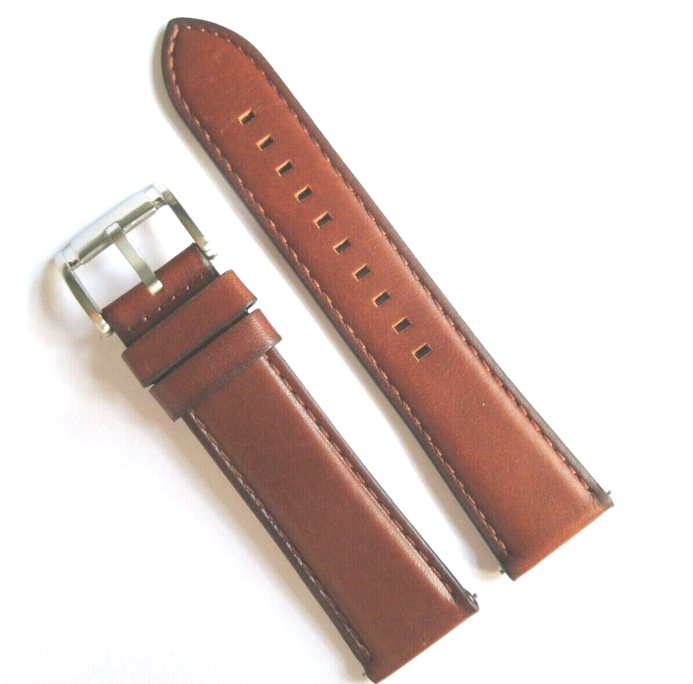 Fossil Original Replacement Leather Strap BQ2402 Watch Band Brown 22 mm
