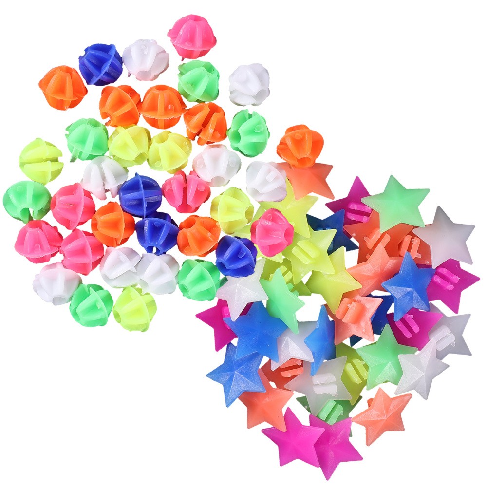 72-piece colorful bike wheel beads for car and bicycle decoration