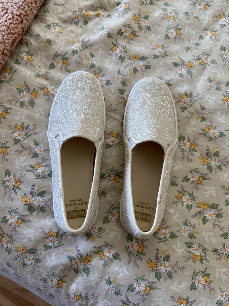 Keds Kate Spade New York Glitter Loafers- Women's Size 7.5