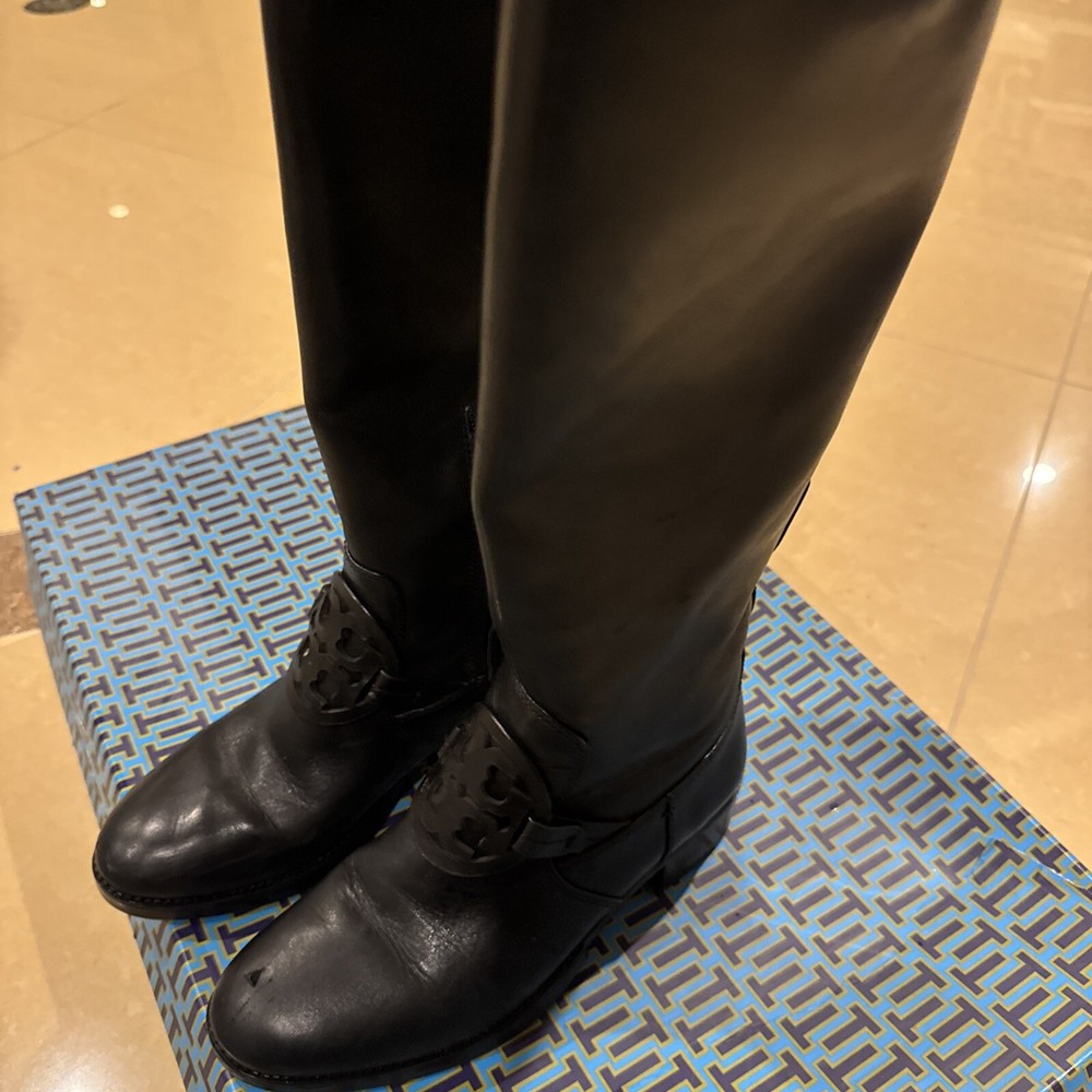Tory Burch Miller Black Knee boots womens Size 7