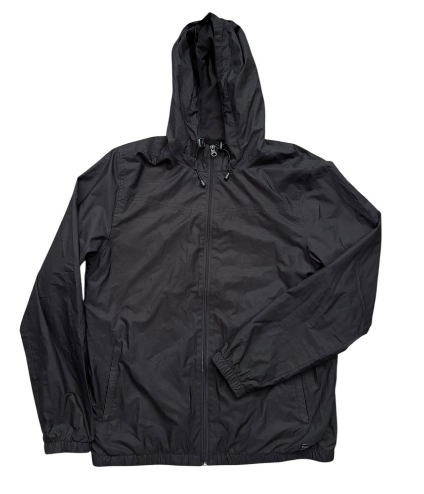 O'Neill Jacket Mens Sz Large Black TRVLR Stretch Zip-Up Windbreaker Light Vented