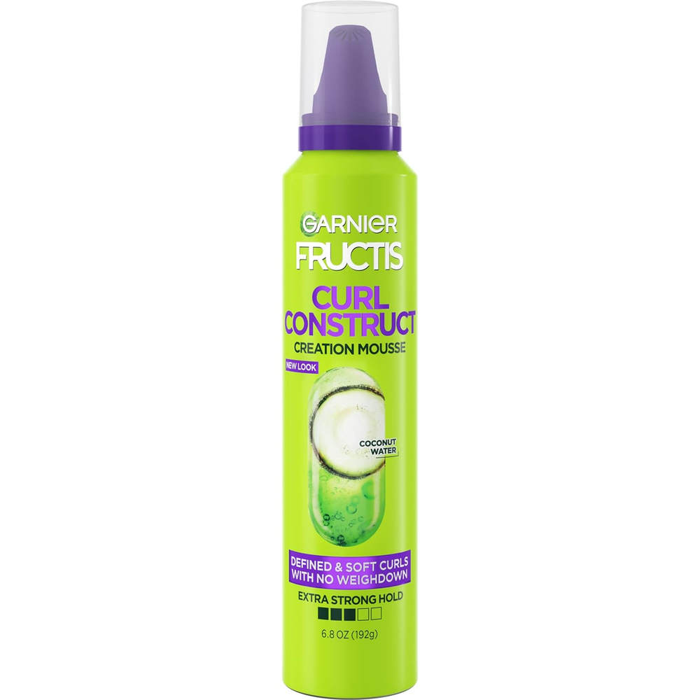 Fructis Style Curl Construct Creation Mousse, Curly Hair, 6.8 Oz.