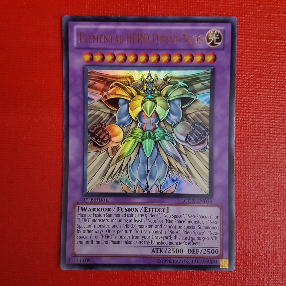 Elemental HERO Divine Neos LCGX-EN077 1st Edition Yugioh Card