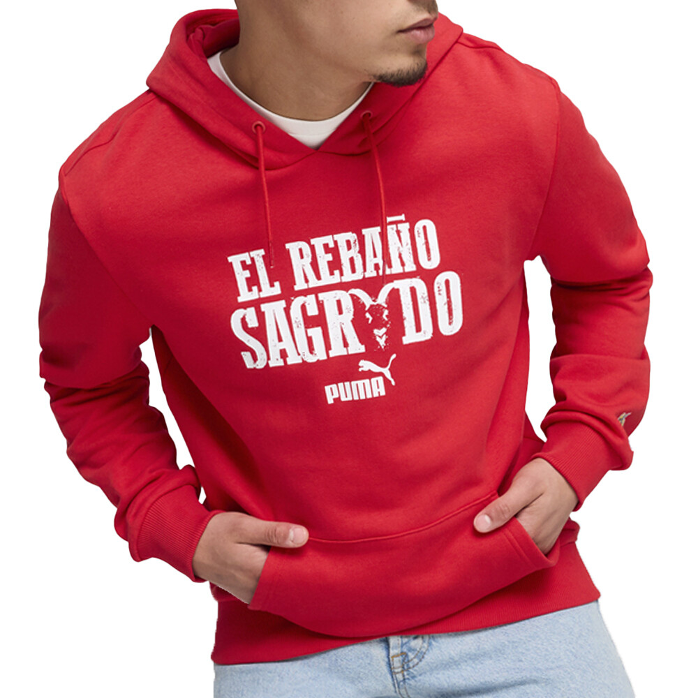 Puma Chg Ftblculture Pullover Hoodie Mens Red Casual Outerwear 77874411