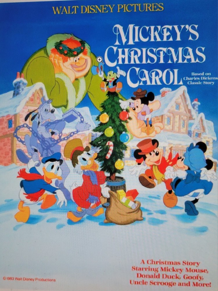 Lot of 2 MICKEYS CHRISTMAS CAROL MOVIE POSTER DISNEY ANIMATION