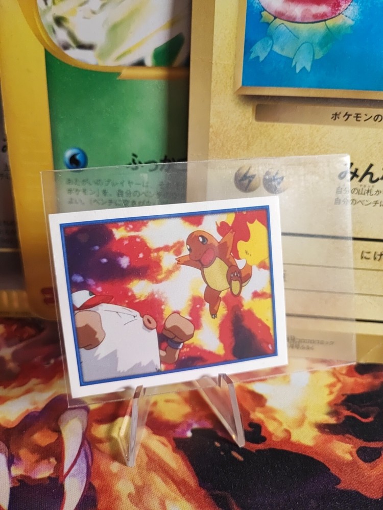 Pokemon Card Card Charmander Primeap Merlin Action Sticker Glumanda Rasaff Exc