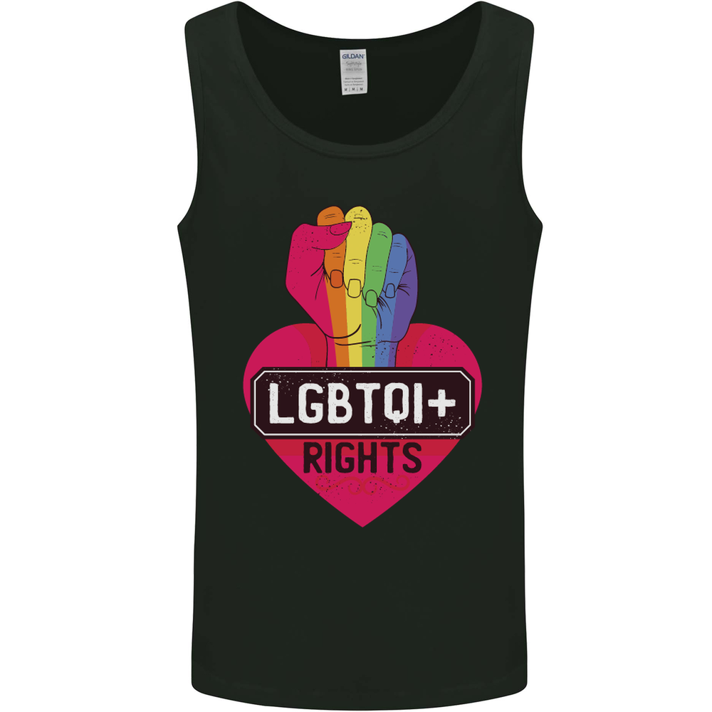 LGBTQI+ Rights Gay Pride Awareness LGBT Mens Vest Tank Top