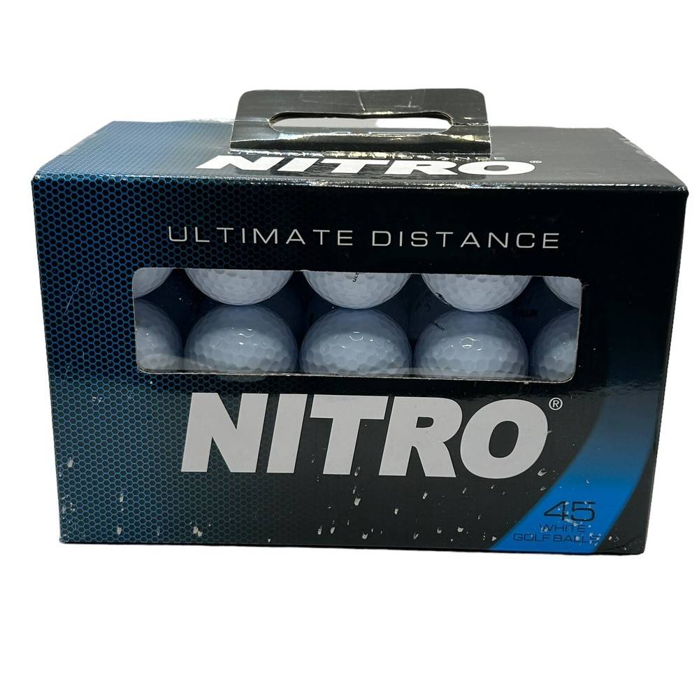 Nitro Golf Ultimate Distance Golf Balls White 45 Pack New in Box