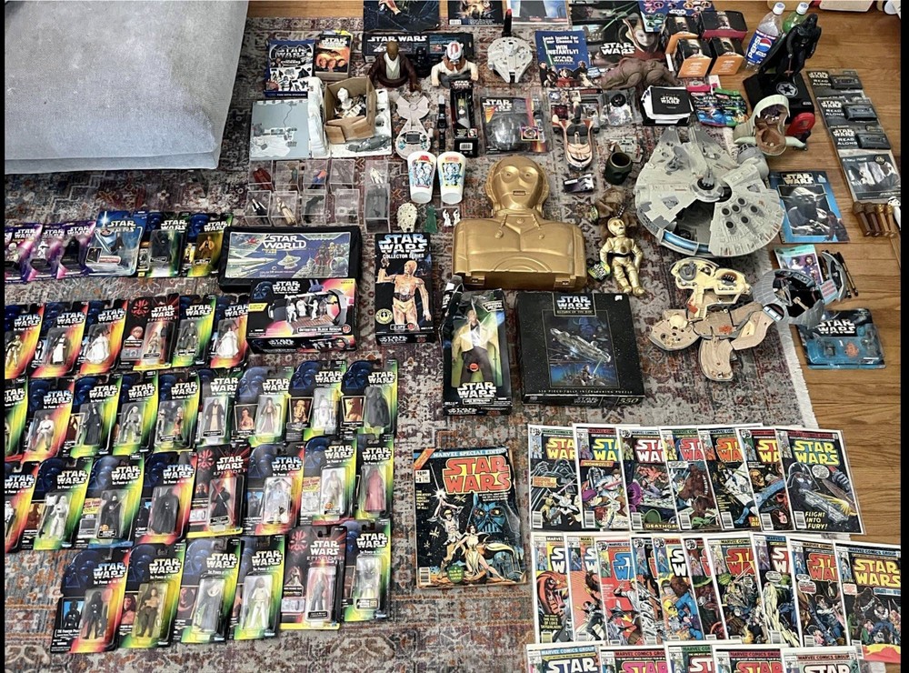 ENTIRE CHILDHOOD STAR WARS COLLECTION 150+ ITEMS