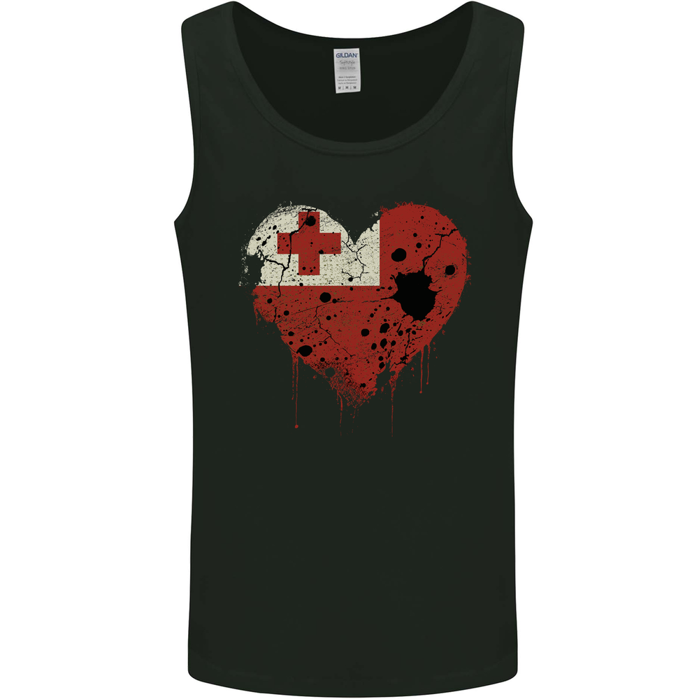 Love Tongo Flag Tongan Day Football Mens Vest Tank Top