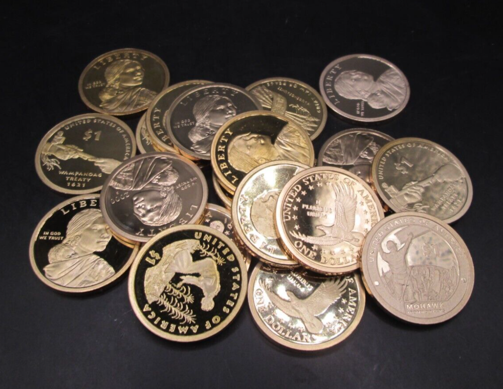 Roll of Proof US Sacagawea Dollars 20 Coins Total