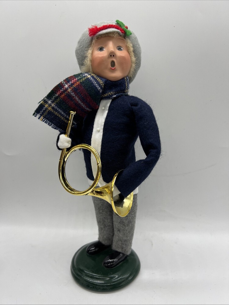 Byers Choice Ltd Carolers  Boy Caroler w/ French Horn