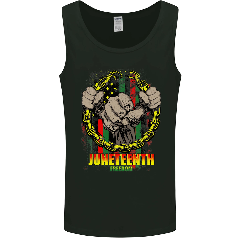 Juneteenth Black Lives Matter History Mens Vest Tank Top